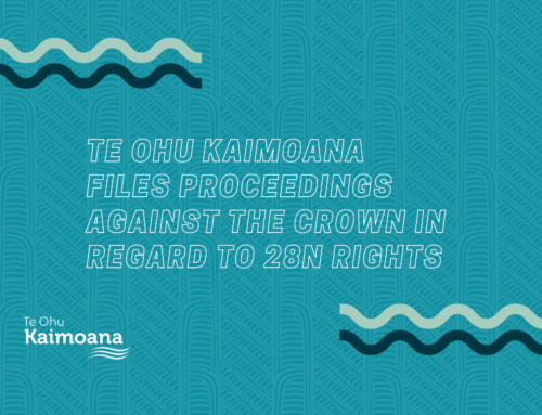 Te Ohu Kaimoana files proceedings against the Crown in regard to 28N rights