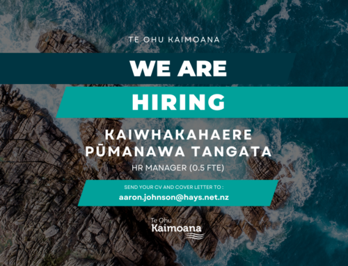 Vacancy – Kaiwhakahaere Pūmanawa Tangata | HR Manager (0.5 FTE)