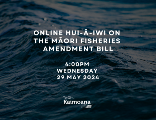 Invitation To Important Online Hui Regarding The Māori Fisheries Amendment Bill